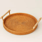 Natural Rattan Artisan Storage Tray for Every Occasion