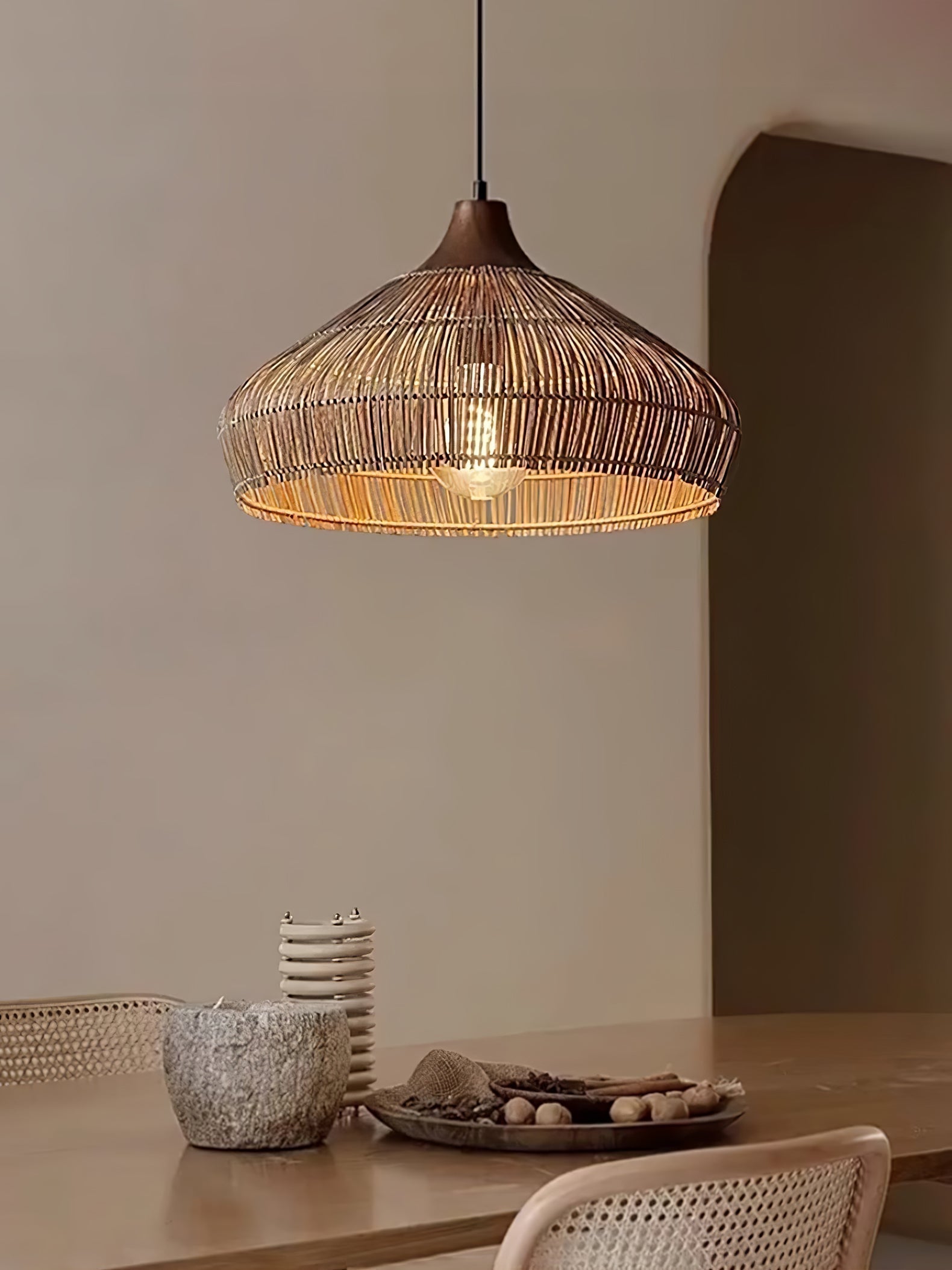 Rattan Woven Pendant Lamp
