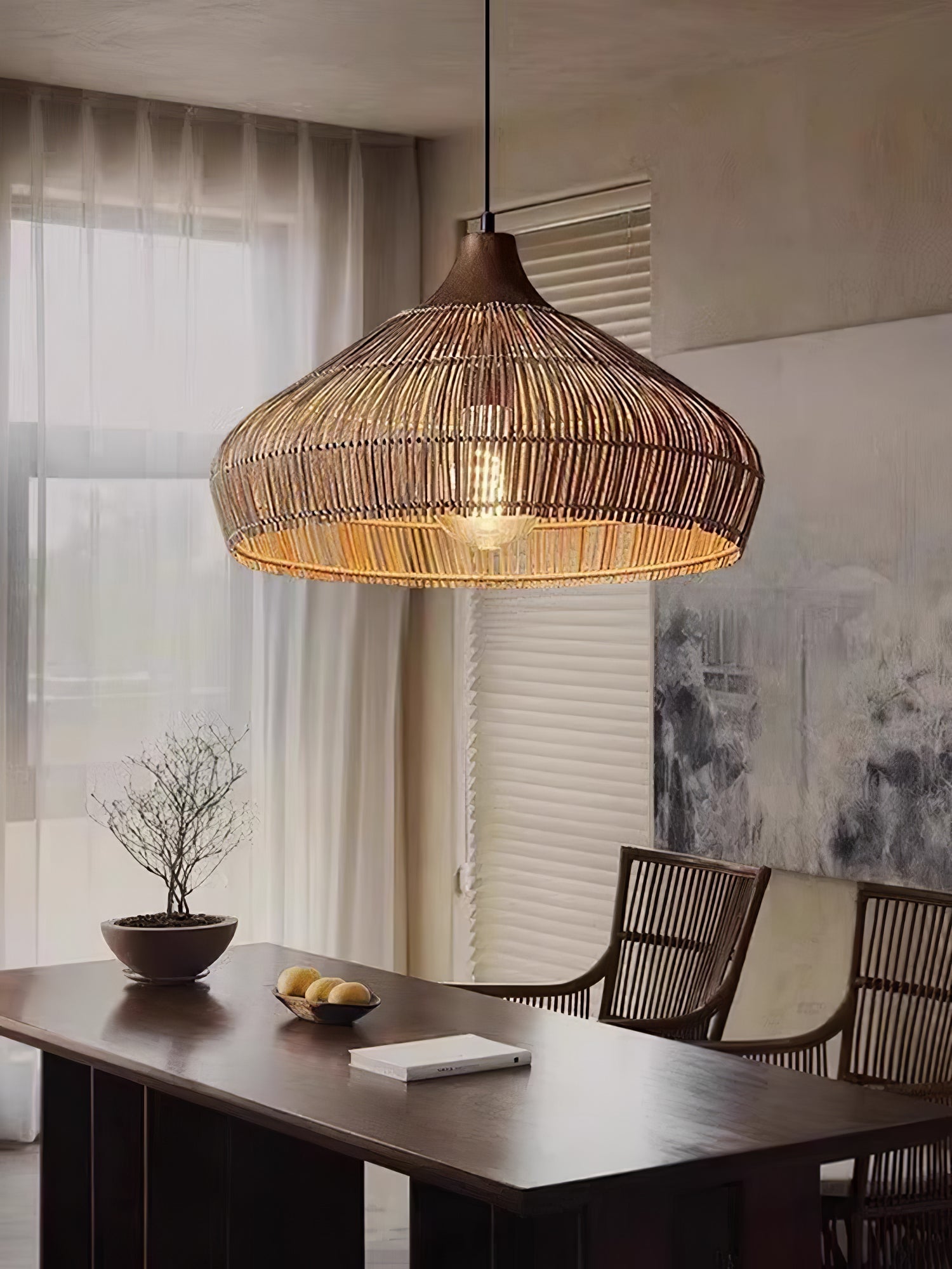 Rattan Woven Pendant Lamp