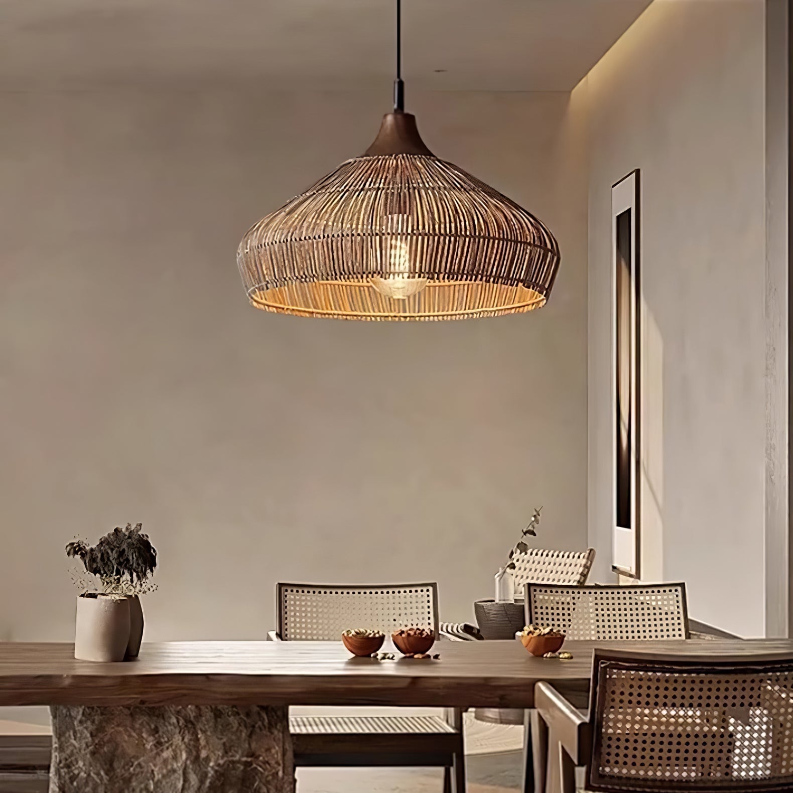 Rattan Woven Pendant Lamp