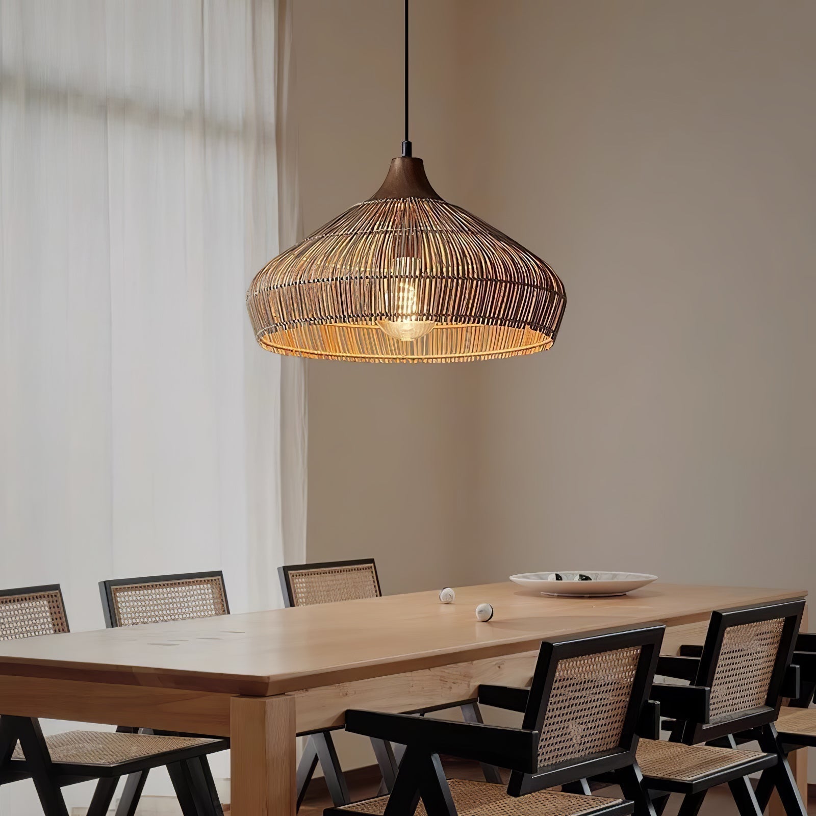 Rattan Woven Pendant Lamp