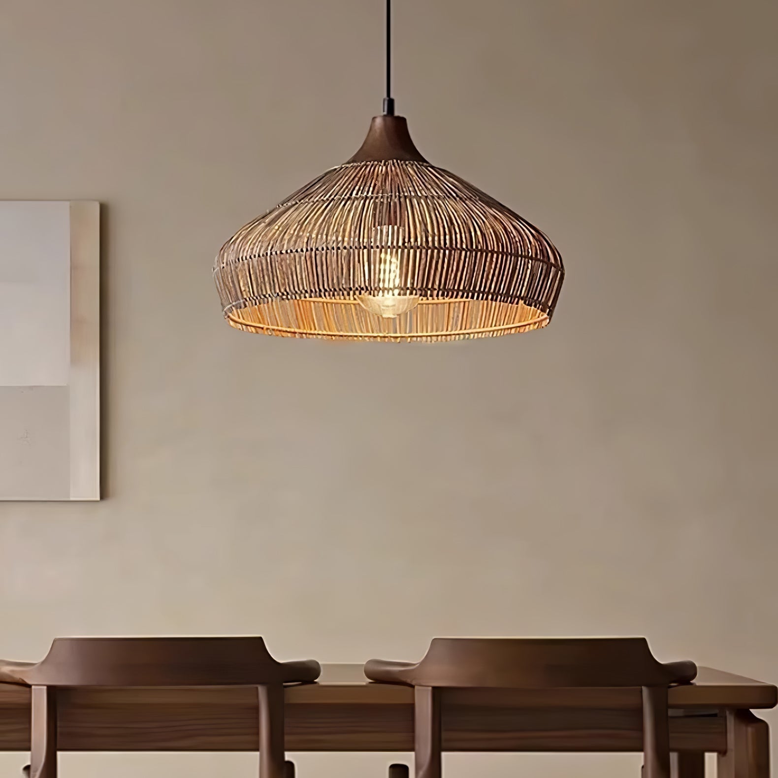 Rattan Woven Pendant Lamp