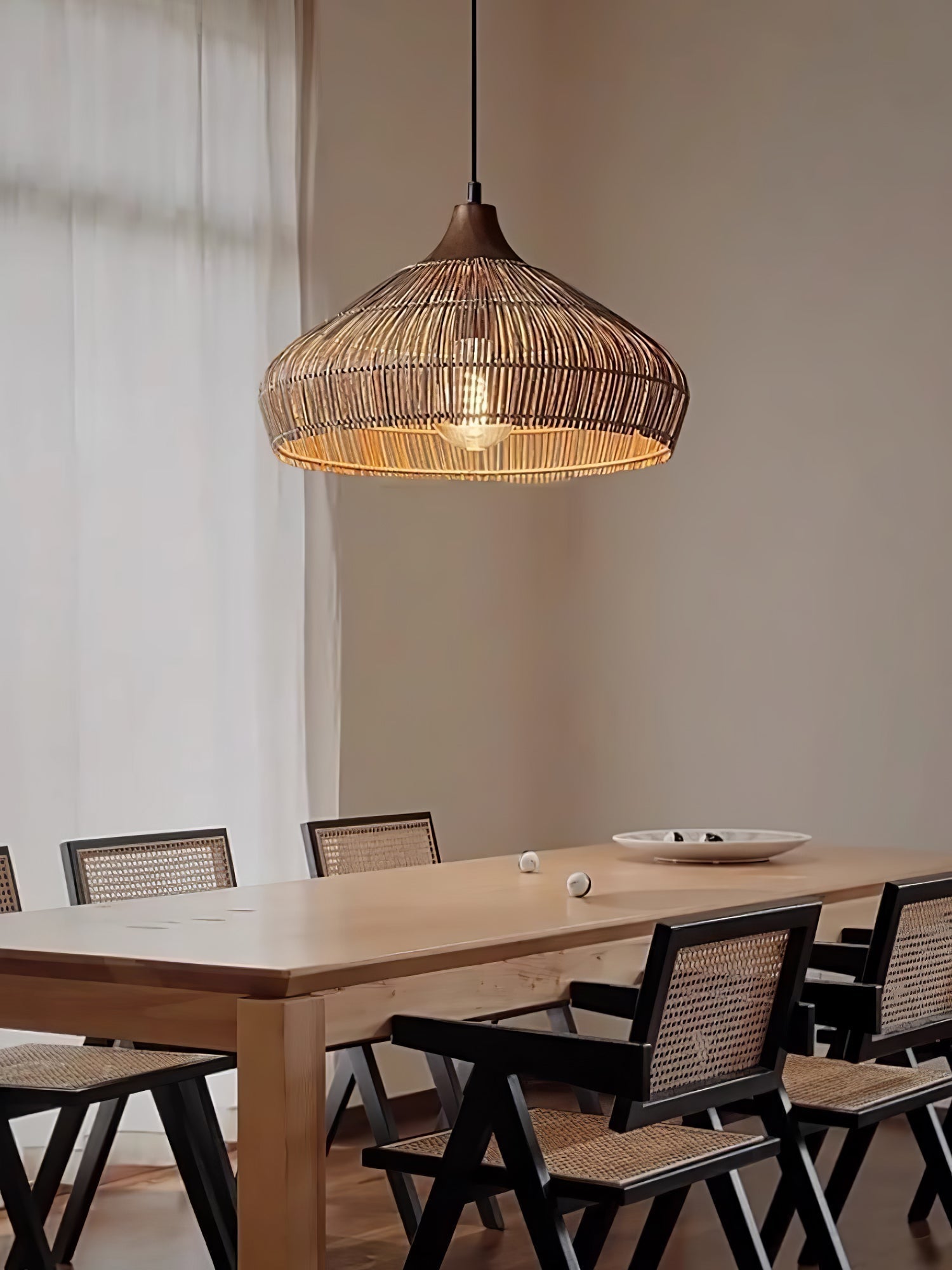 Rattan Woven Pendant Lamp
