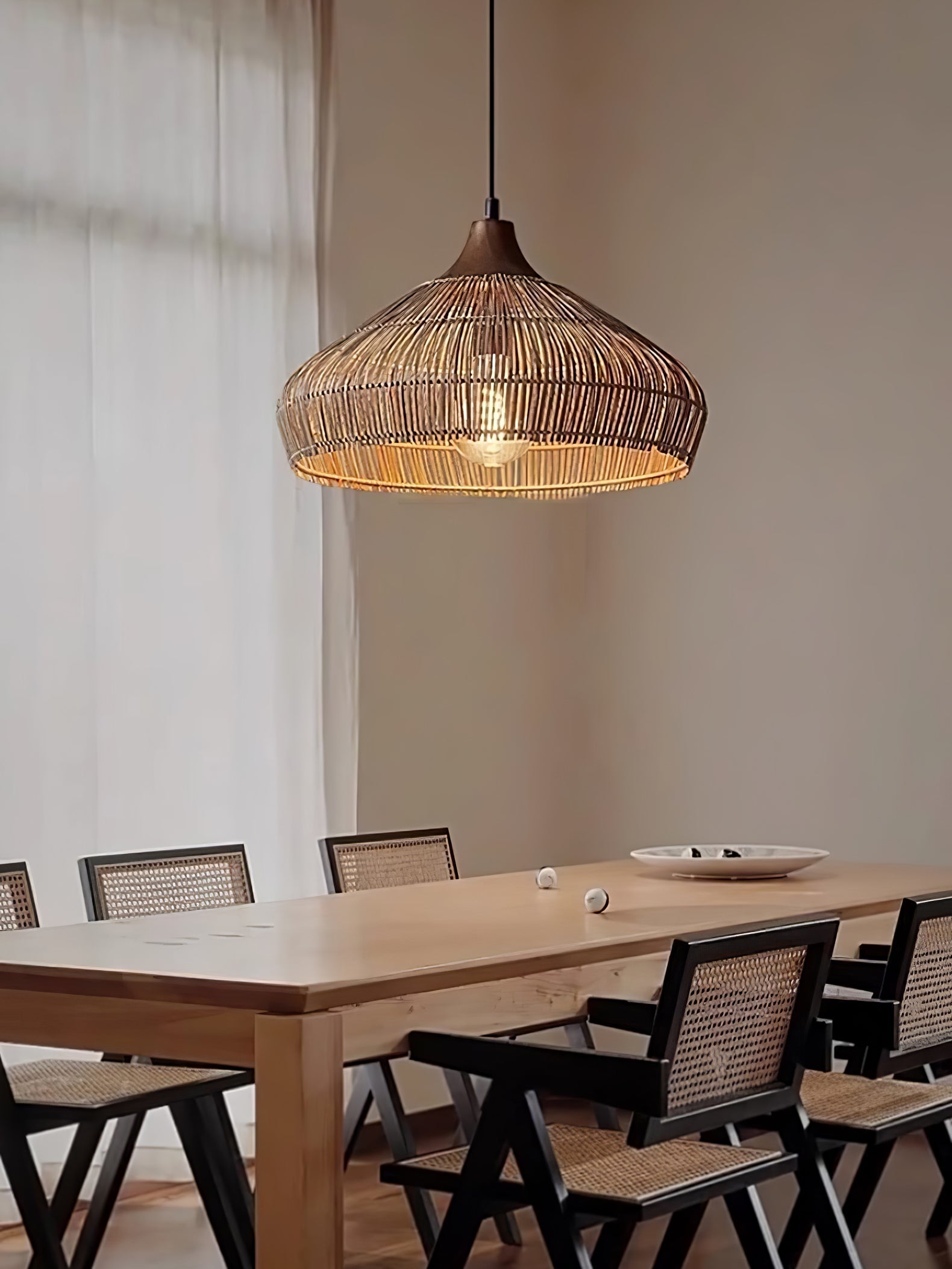 Rattan Woven Pendant Lamp