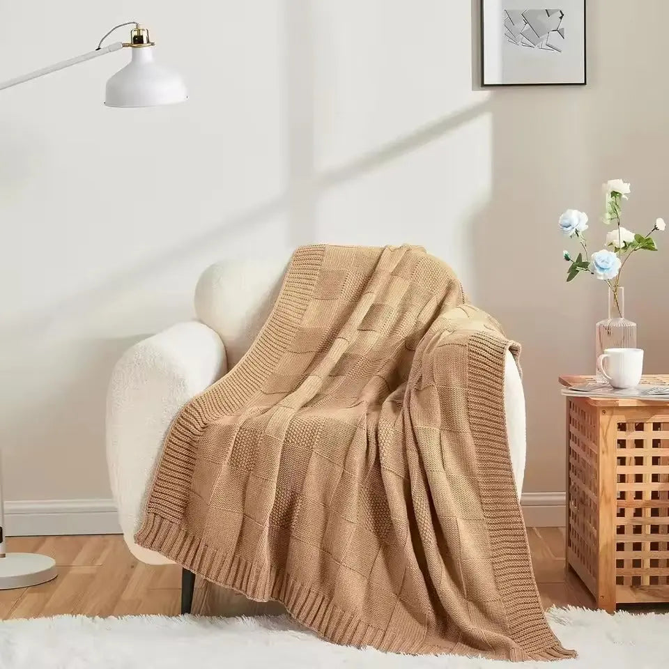 Cozy Weave Comfort Throw Blanket
