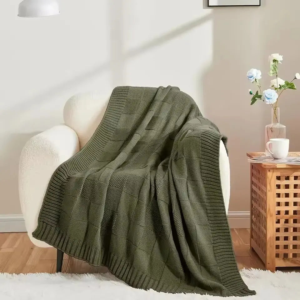 Cozy Weave Comfort Throw Blanket