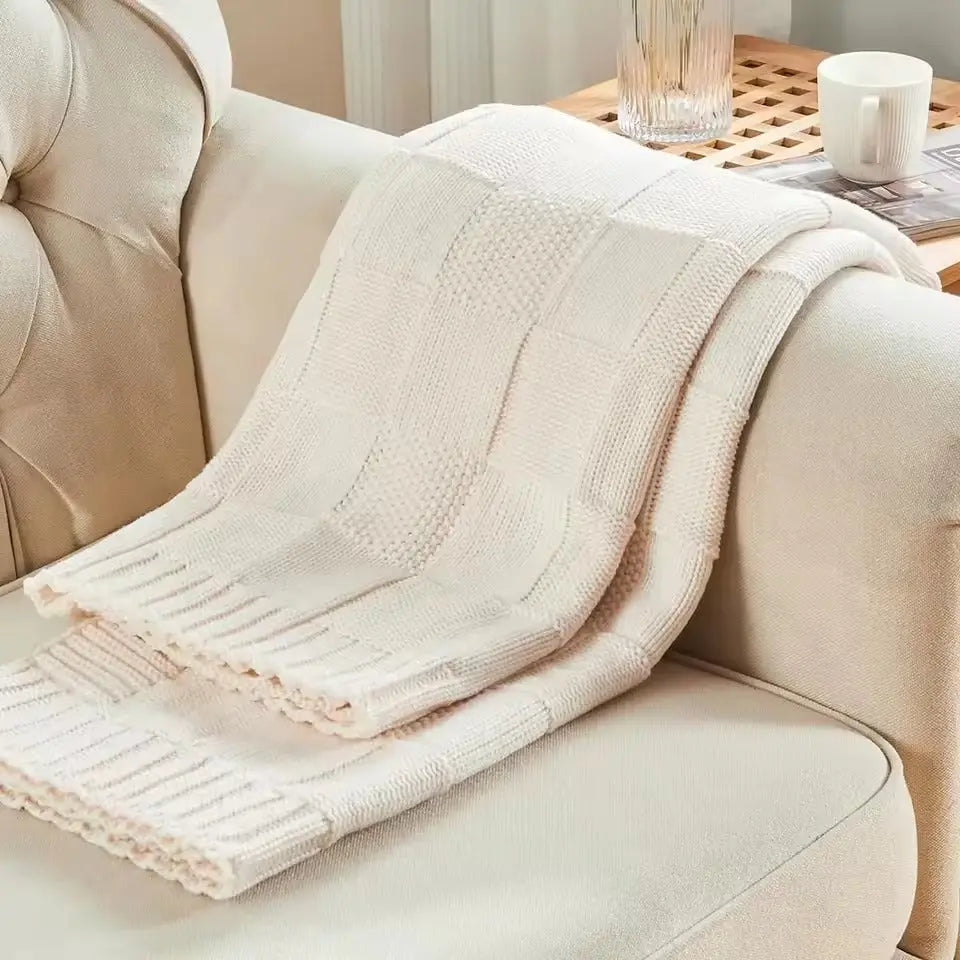 Cozy Weave Comfort Throw Blanket