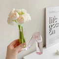 Artistic Curved Glass Blossom Display