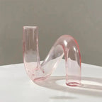 Artistic Curved Glass Blossom Display