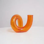 Artistic Curved Glass Blossom Display