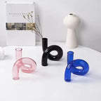 Artistic Curved Glass Blossom Display