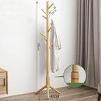 Sleek Wooden Coat Stand for Stylish Spaces