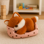 Plush Toy of a Sleeping Fox