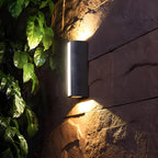 Exterior Pathway Wall Light with Dual-Beam Design for Outdoor Use
