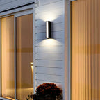 Exterior Pathway Wall Light with Dual-Beam Design for Outdoor Use