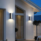 Exterior Pathway Wall Light with Dual-Beam Design for Outdoor Use
