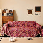 Geometric Kilim Pattern Sofa Cover in Soft Microfiber