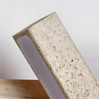 Modern Minimalist Wall Light in Travertine Finish