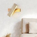 Modern Minimalist Wall Light in Travertine Finish
