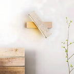 Modern Minimalist Wall Light in Travertine Finish