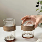 Harmonia Mountain Glass Mug for Tea and Coffee