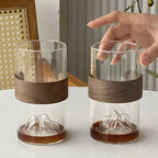 Harmonia Mountain Glass Mug for Tea and Coffee