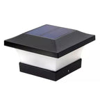 Square Black Solar Wall Light for Outdoor Use