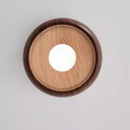 Modern Minimalist LED Ceiling Light with Wooden Design