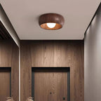 Modern Minimalist LED Ceiling Light with Wooden Design
