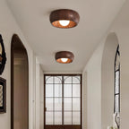 Modern Minimalist LED Ceiling Light with Wooden Design