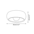 Modern Minimalist LED Ceiling Light with Wooden Design