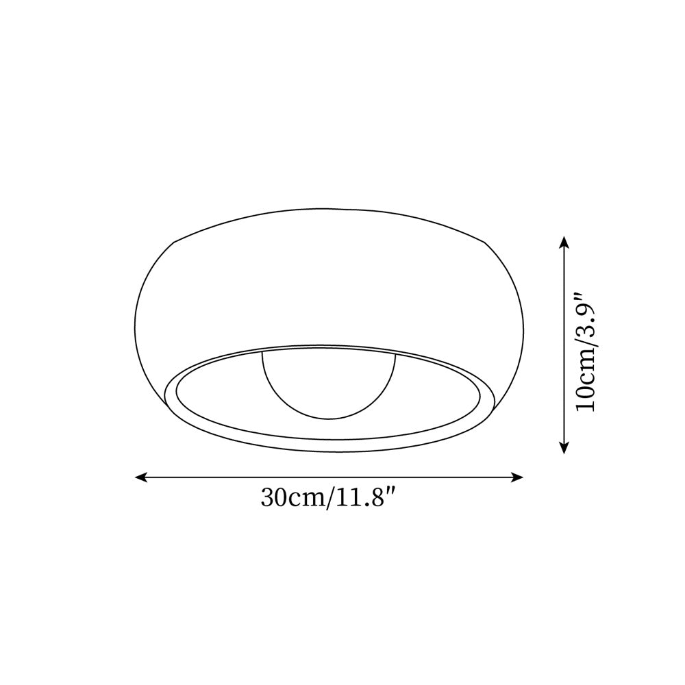Modern Minimalist LED Ceiling Light with Wooden Design