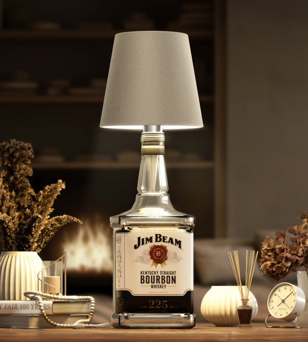 Wireless LED Bottle Lamp with Adjustable Brightness