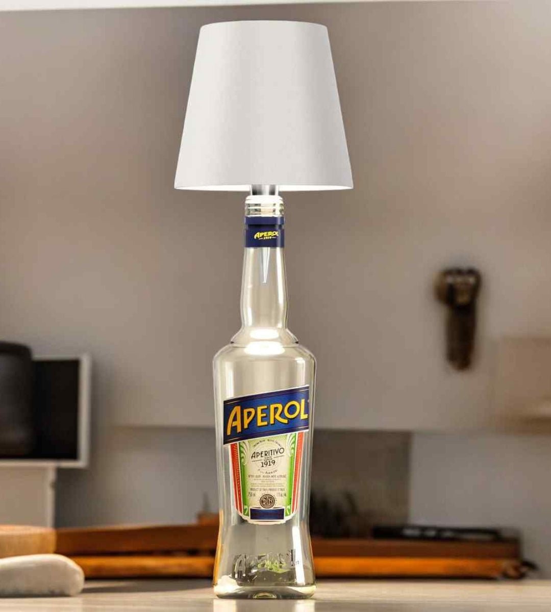 Wireless LED Bottle Lamp with Adjustable Brightness