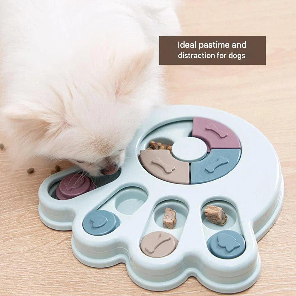 Dog Puzzle Trainer Interactive Sliding Treat Puzzle
