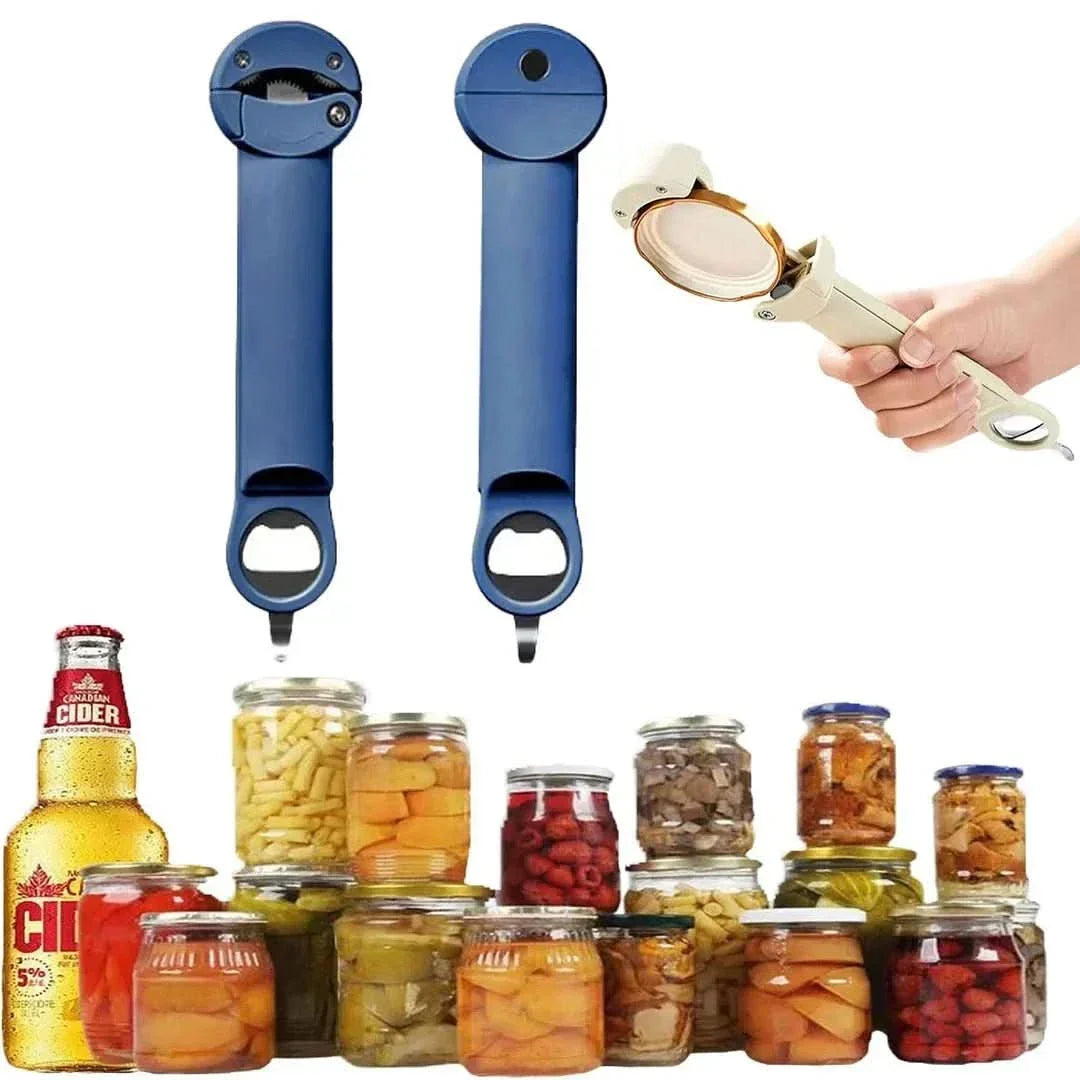 Jar & Bottle Opener Retractable Ergonomic Grip