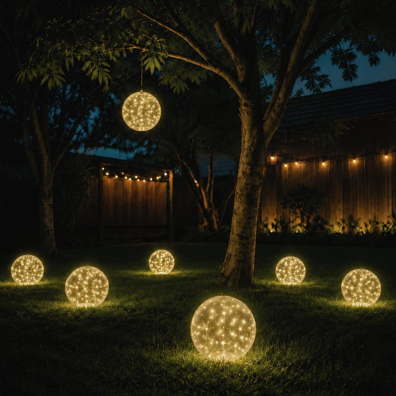 Solar-Powered Floating Multicolor Lamp (Remote Control)