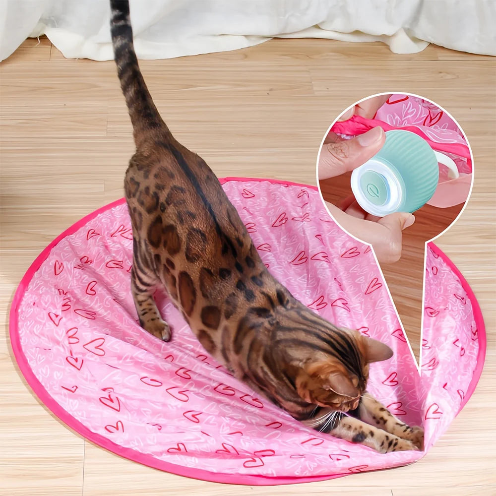 Interactive Cat Toy Rechargeable 48-Hour Automatic Rolling Smart Touch