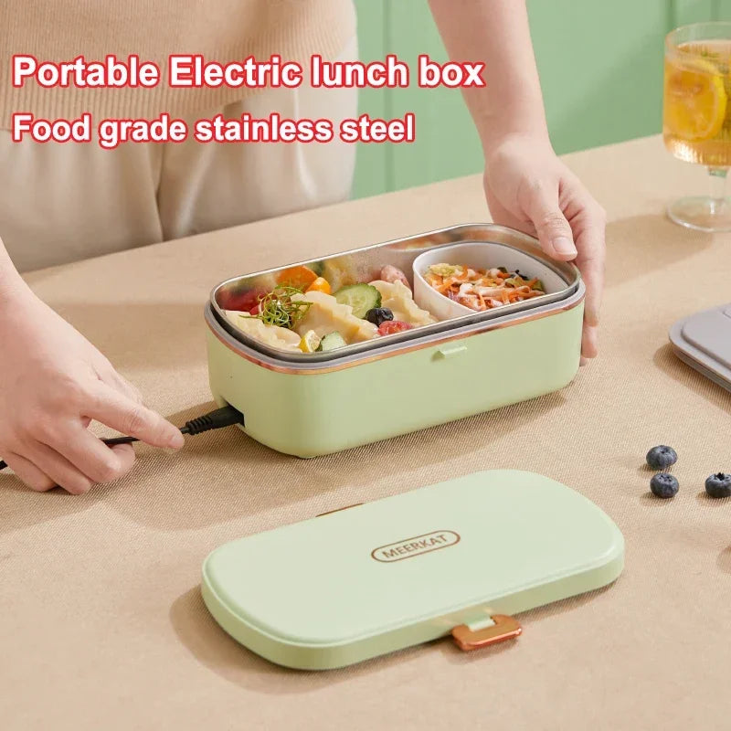 Electric Lunch Box Auto-Heating & Steaming 900ml Leak-Proof