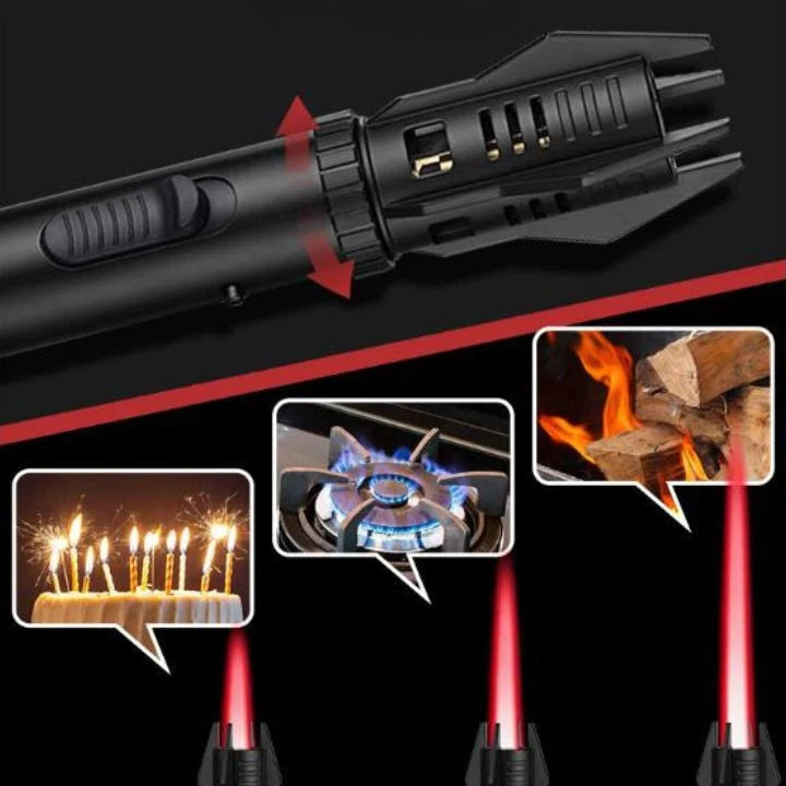 Lighter Windproof Arc Flame Refillable Butane