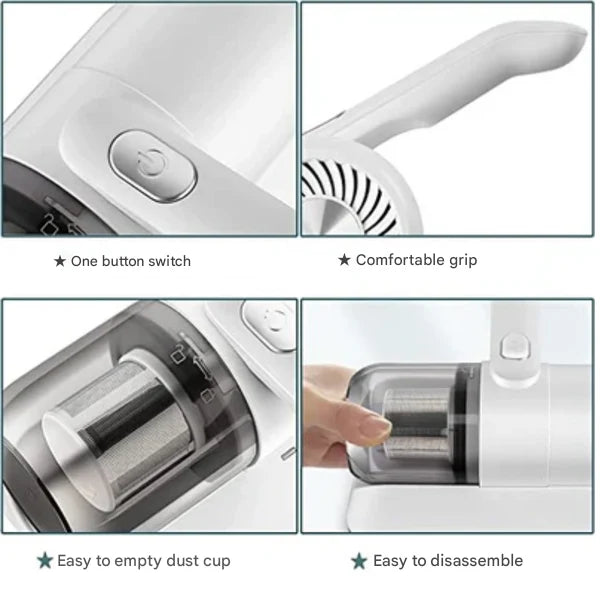 Portable Dust Mite Vacuum HEPA & UV-C