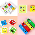 Toddler Puzzle Wooden Educational Non-Toxic Paint