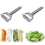 Vegetable Peeler Dual Blade Stainless Steel Ergonomic Safety Handle