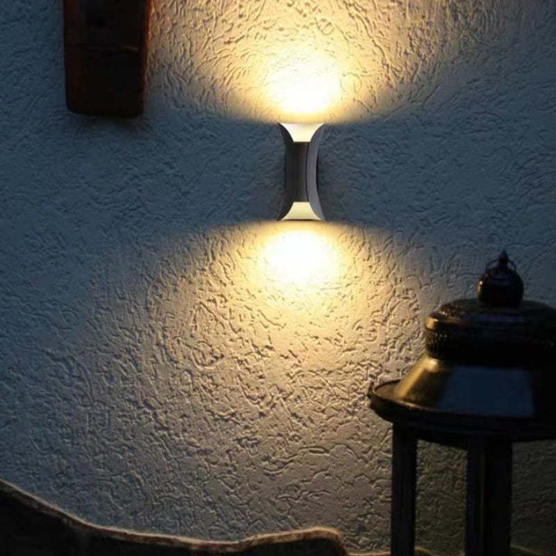 Outdoor LED Wall Light - Upward and Downward Sculpted Design