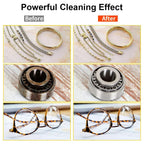 Ultrasonic Cleaner 40kHz 0.8L Stainless Steel Glasses & Jewelry
