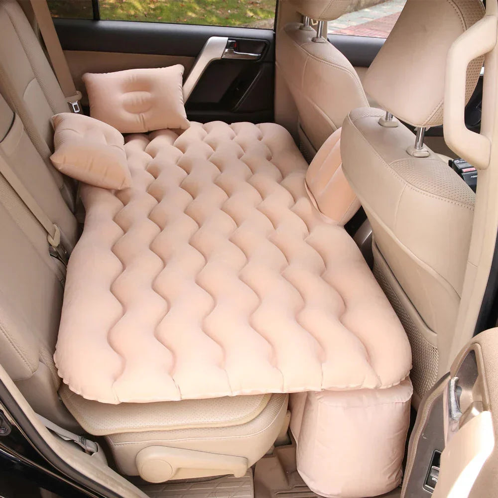 Inflatable Car Mattress Thick Flocked Fabric Universal Fit