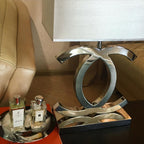Stainless Steel Minimalist Directional Table Lamp (36.5 cm x 62 cm)