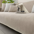 Elastic & Non-Slip Ribbed Chenille Sofa Cover