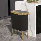 Stylish 15L Trash Bin with Elevated Legs – Odour-Sealing for Kitchen & Bathroom