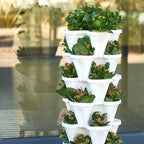 Plant Planter 4-Tier Stackable Self-Watering
